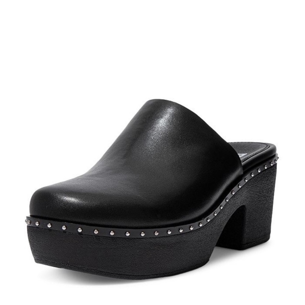Pilar Mule Leather Platform Clog